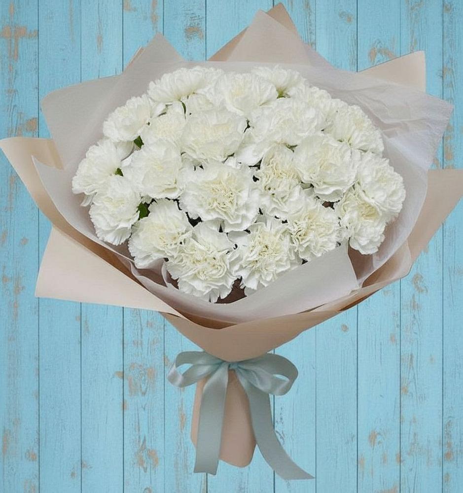 Букет цветов из: Гвоздики в Раздольной