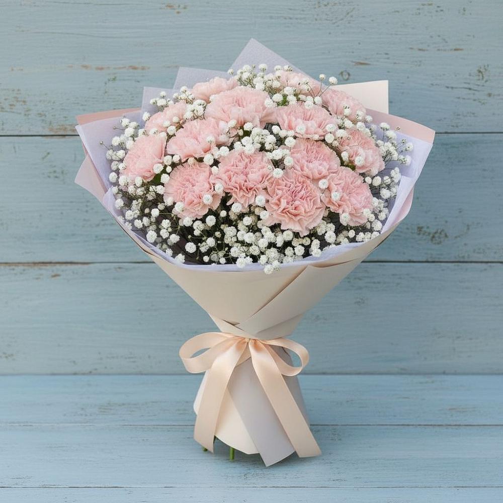 Букет цветов из: Гвоздики в Раздольной