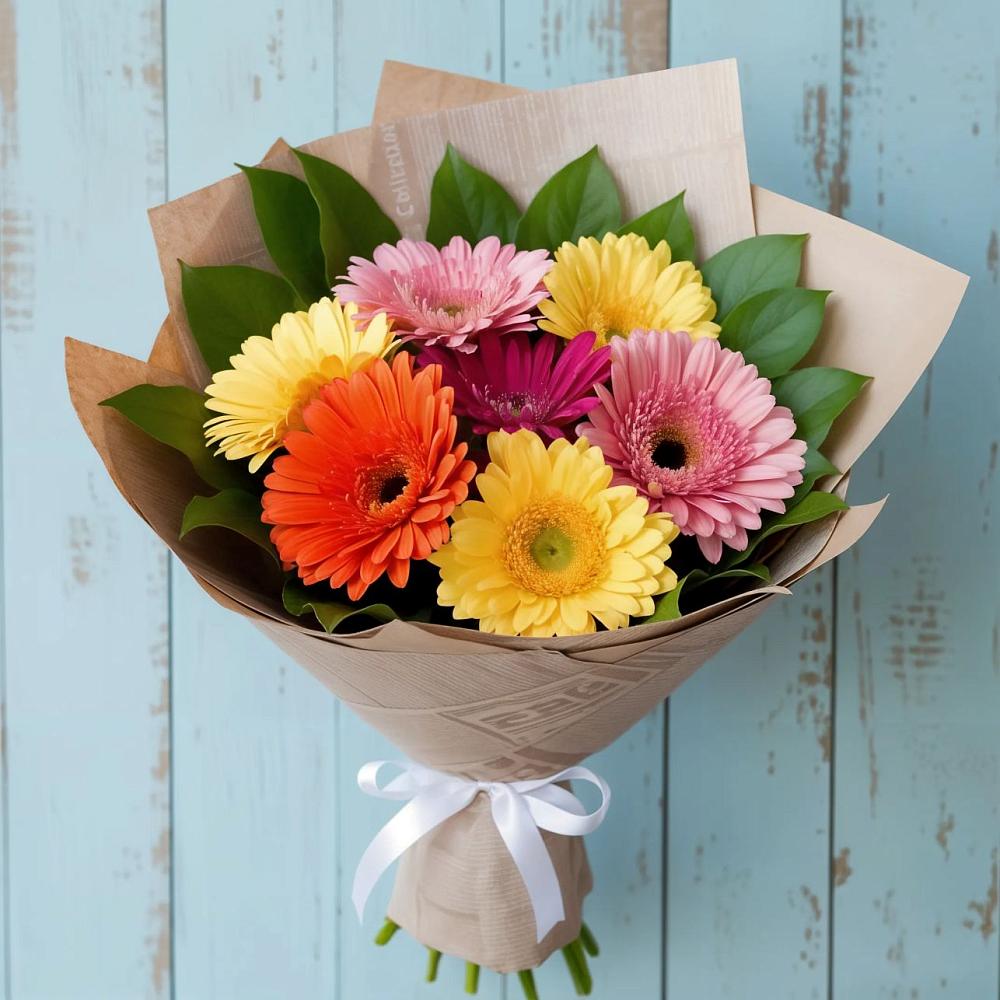 Букет цветов из: Герберы в Раздольной