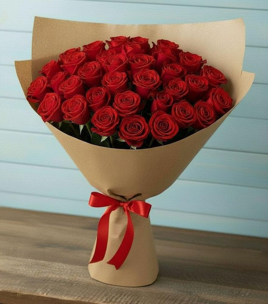 Букет Красные розы Милано в Раздольной