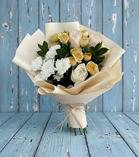 Букет цветов из:  Розы и Хризантемы в Раздольной