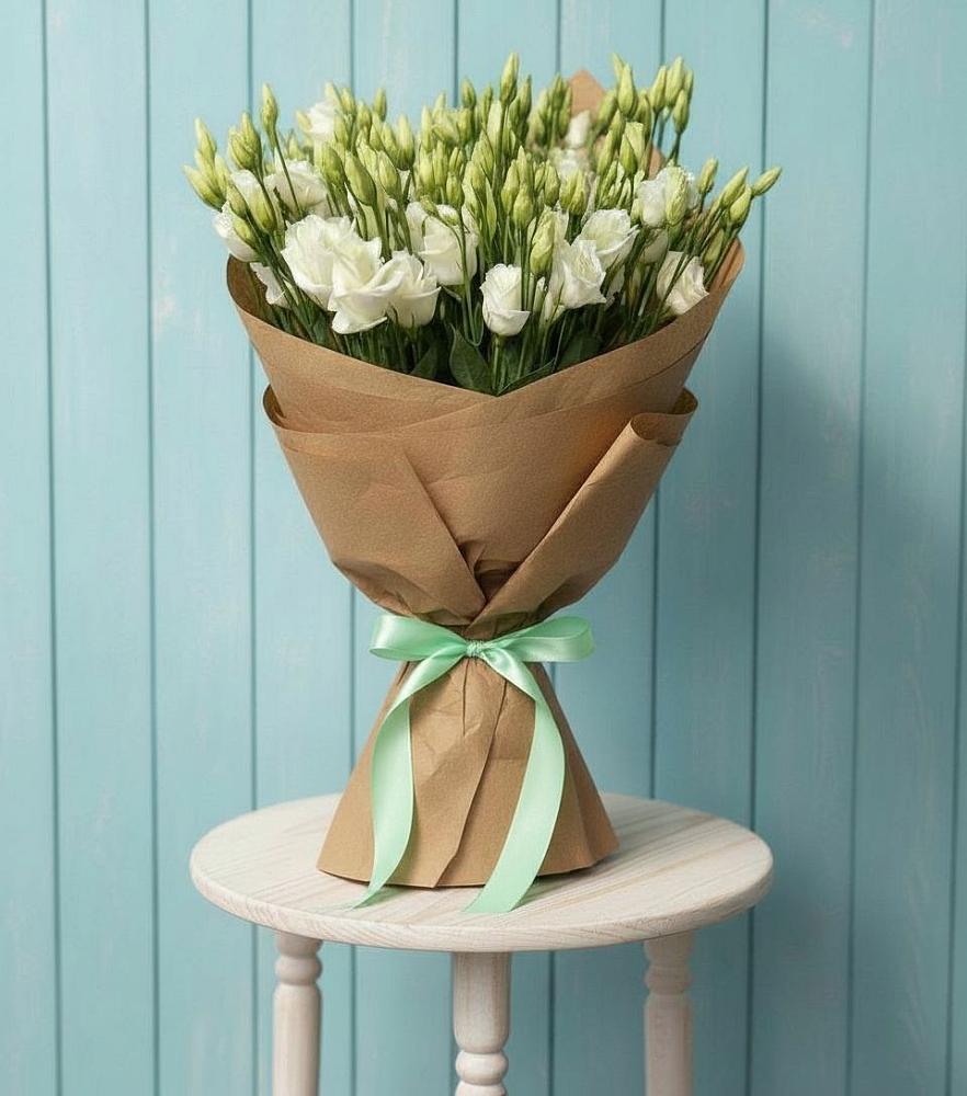 Букет цветов из: Лизиантусы в Раздольной