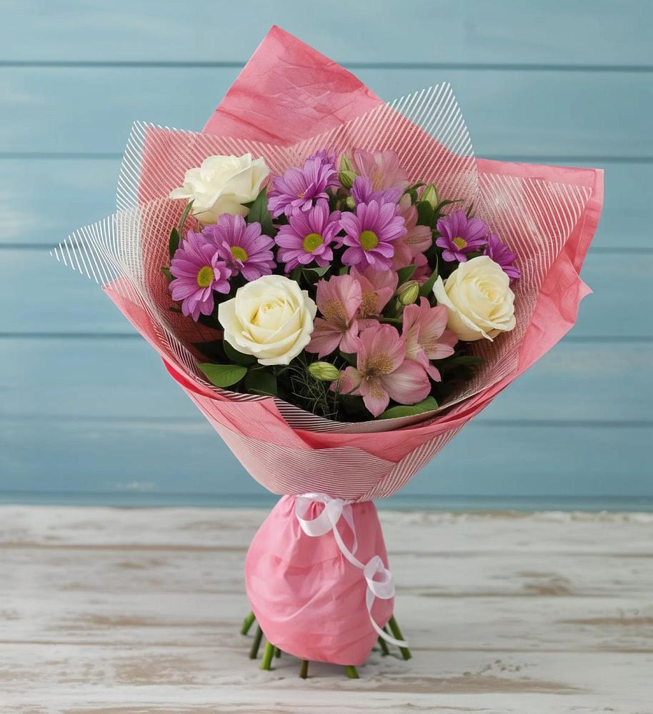 Букет цветов из: Герберы в Раздольной