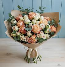 Букет цветов из:  Альстромерии и Розы #REPLACE_PRED# Раздольной